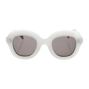 Céline 'Lola' White Round Sunglasses - Phoebe Philo reign!!!